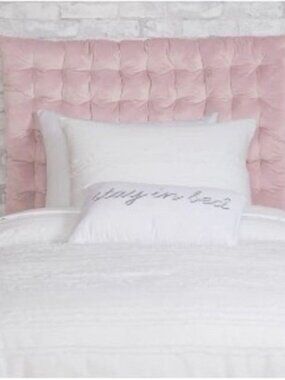 Dormify Pink Velvet Tufted Headboard 40x34 Twin/Twin XL